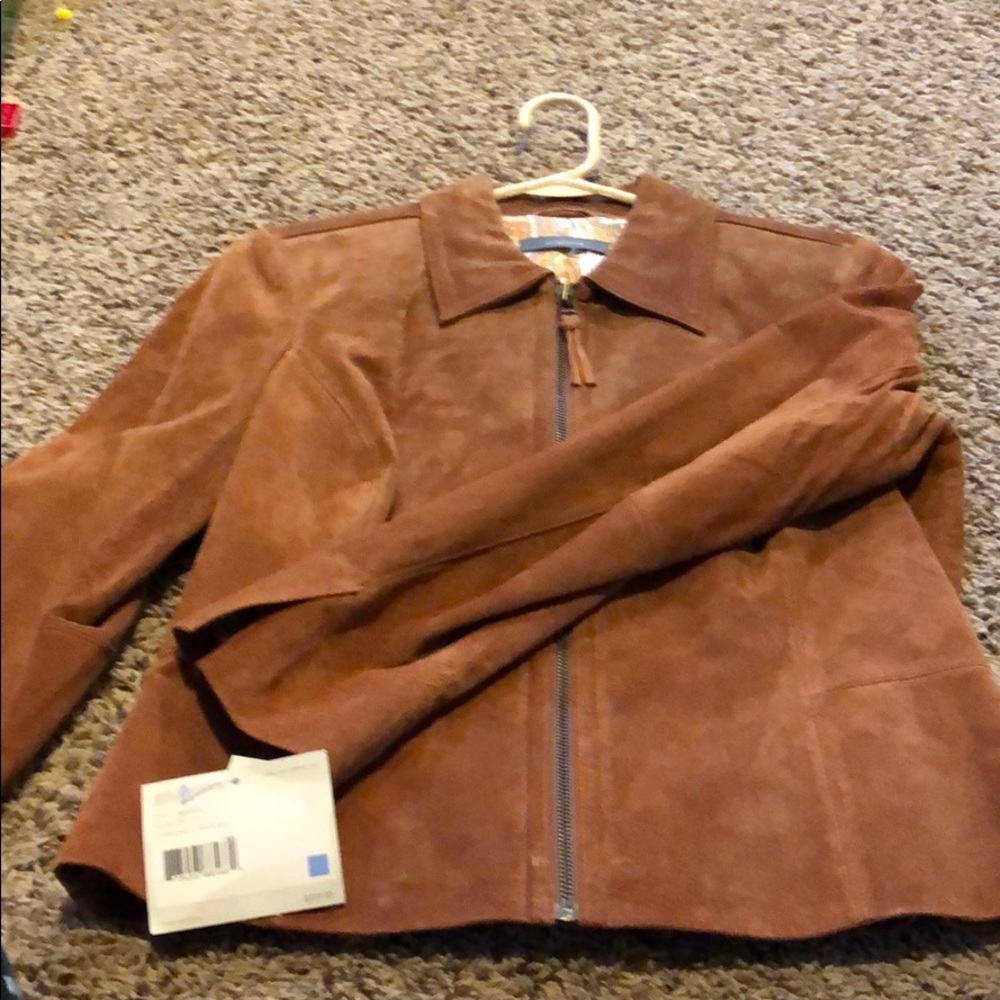 Brown Suede Coat